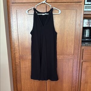 Black Sleeveless Swim Suit Cover Dress